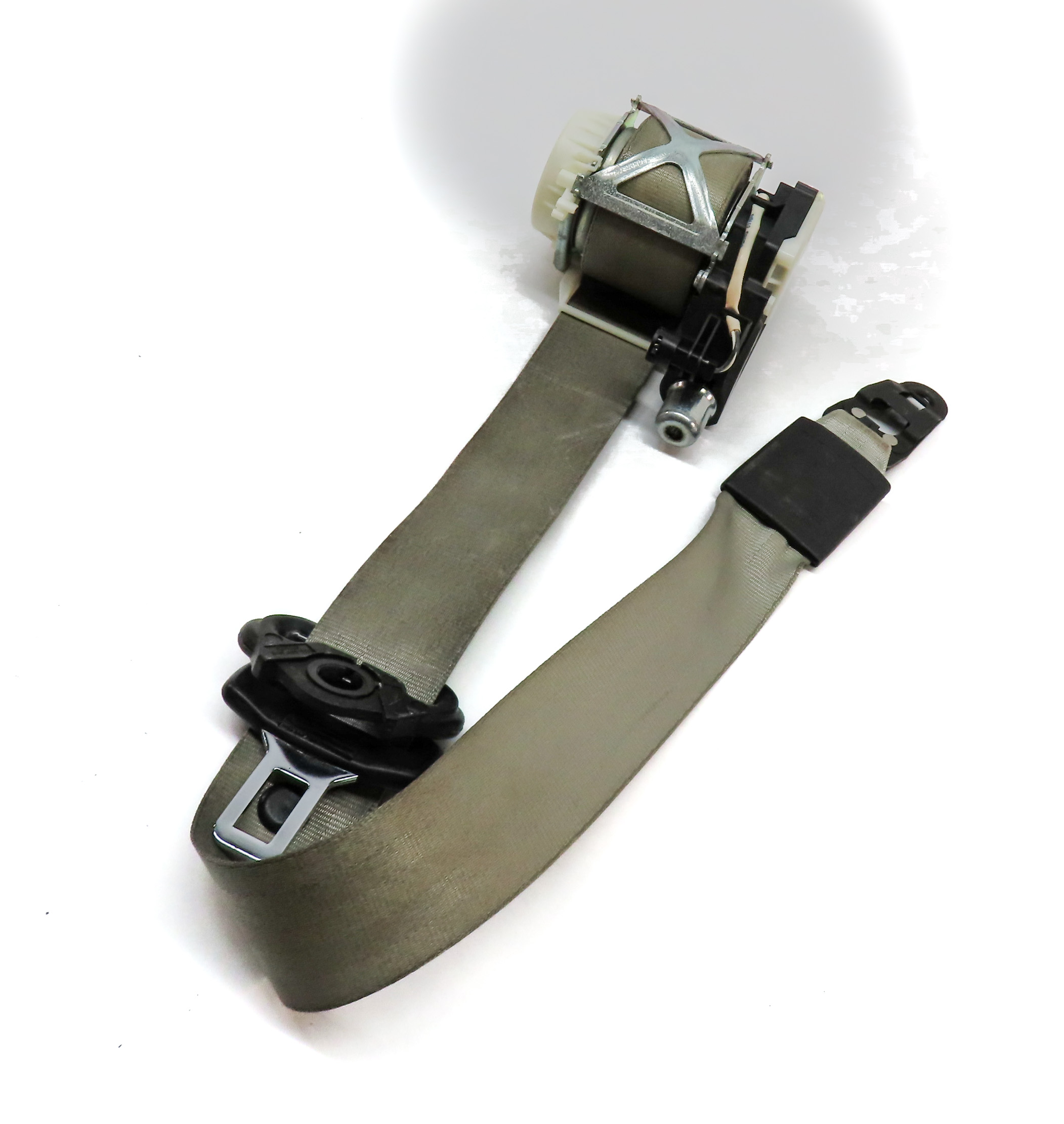 2007-2015 AUDI Q7 (4L) FRONT RIGHT PASSENGER SEAT SEATBELT RETRACTOR (Black) — exact item pictured